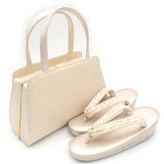 6608 M 世美庵 高級帯地 草履バッグセット 新品 留袖 訪問着 ゴールド