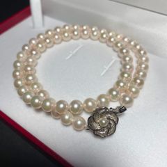 TASAKI 保証書付 6.0-6.5mm アコヤ 本真珠 パール ネックレス - メルカリ