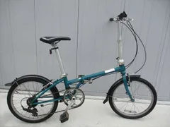 F121★整備済み★完成車発送★中古折りたたみ自転車【DAHON　ボードウォーク　グリーン　20インチ　クロモリフレーム 】のサムネイル