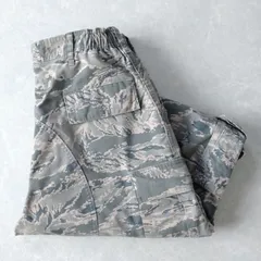 ■古着 USAF 米空軍実品 ABU デジタルタイガーストライプパターン ミリタリーパンツ トラウザーズ 迷彩 34XL 実寸W32~W35L30【L6198】