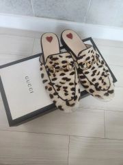 GUCCI グッチ プリンスタウン ミュール ホースビット ハラコ レオパード GUCCI グッチ プリンスタウン ミュール ホースビット ハラコ