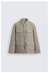 極美品】ZARA 2イン1 ウォーターリぺレント オーバーサイズ パーカー 