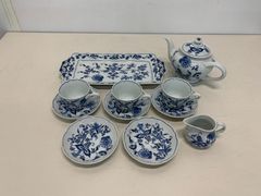 ブルーオニオン 21㎝ 皿6枚セット - メルカリ
