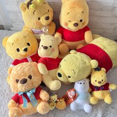 くまのプーさん他 ぬいぐるみ 10体セット まとめ売り - メルカリ