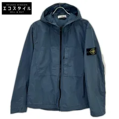 STONE ISLAND　ストーンアイランド　23SS 781543310 ブルー コンパスパッチ ガーメントダイ スーピマコットンストレッチツイルフーデッドブルゾン　Lのサムネイル