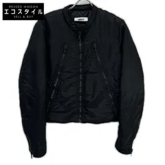 MM6　エムエムシックス　S62AN0013 ブラック ナイロン 5ZIP 八の字 パデットライダースジャケット　42のサムネイル