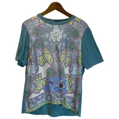 【中古】　ETRO　トップス　半袖　クルーネック　切替　花柄　イタリア製　オーバーサイズ　古着　/2495のサムネイル