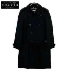 BURBERRY LONDON　バーバリーロンドン　3463468 ブラック コットン トレンチコート　48のサムネイル