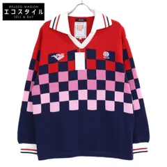 RICE NINE TEN　ライスナインテン　【新品】KN-CH-SOC KNITTING CHECKRD SOCCER JERSEY 襟付きニットセーター　2