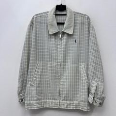 h様 イヴ・サンローラン ブルゾン MA-1 チェック グレー - メルカリ