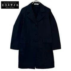 JIL SANDER　ジルサンダー　JSPH120505 ネイビー シルク混 薄手 3B チェスターコート　36のサムネイル
