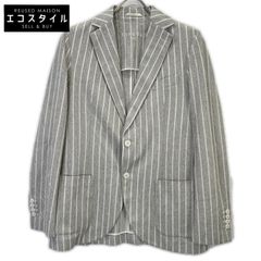 美品】doublet テーラードジャケット ストライプ 絹混 2B 背抜き M