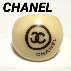 CHANEL シャネル ヴィンテージ リング ココマーク バイカラー ボーダー