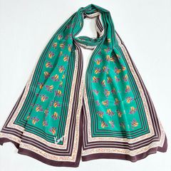KENZO 大判ストール 約105cm正方形 花柄 レッド - メルカリ
