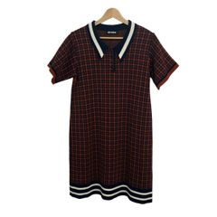 RIENDA GOLF ハーフジップ 半袖ポロシャツミニワンピース - メルカリ