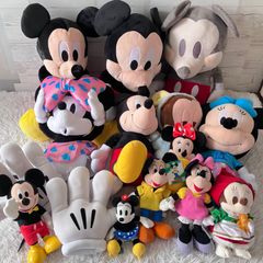 디즈니 봉제인형 미키 미니 디즈니 리조트 한정 다수 있어 90년대 레트로 당시물 Disney TDR 미키 장갑 15점 세트 0015