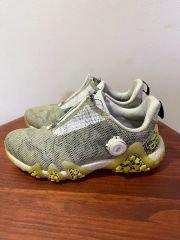 adidas ゴルフシューズ ダイヤル式 ジップアップ グレー イエロー