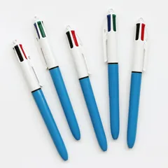 【新品】【1点販売】BiC[ビック]4色ボールペン 1.0[ノック式ボールペン 4色ボールペン 黒赤青緑 油性 中芯1.0mm 定番 文具 ステーショナリー フランス]のサムネイル