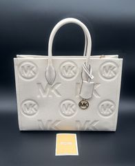 新品未使用】マイケルコース MICHAEL KORS MKロゴ エンボス レザー 