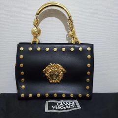 ジャンニヴェルサーチ ショルダーバッグ メデューサ ブラック レザー