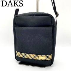 DAKS Shoulder Bag Crossbody Canvas Check Pattern
