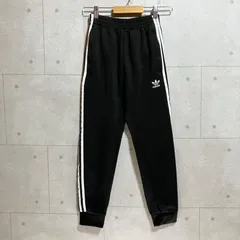 adidas アディダス トラックパンツ ジャージパンツ XS トレフィル ロゴ 刺繍 ブラック 黒 レディース originals オリジナルス トレーニング ランニング SU-22-29