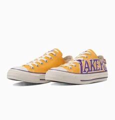 【SALE】【CONVERSE】ALL STAR (R) NBA OX 1SD539 Los Angeles Lakers オールスター (R) ＮＢＡ ＯＸ ロサンゼルス・レイカーズ コンバース カジュアル バスケットボール コラボ ローカット 黄色のサムネイル