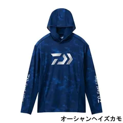 ダイワ ウェア DE-3726 ボートゲームフーディーシャツ 2XL オーシャンヘイズカモのサムネイル