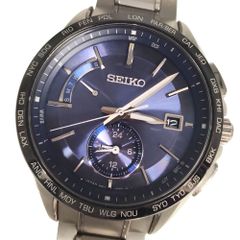 SEIKO クロノグラフ 腕時計 ネイビー SEIKO クロノグラフ 時計 ブルー - メルカリ
