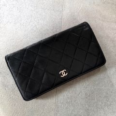 CHANEL 長財布 ブラック キルティング - メルカリ