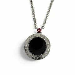 美品☆BVLGARI ブルガリ ビーゼロワン セーブザチルドレン チャリティ ネックレス 925 オニキス シルバー イタリア製 重量7.8g レディース 箱付きのサムネイル