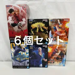 未開封 ONE PIECE MAXIMATIC PLUS ルフィ トラファルガー ロー battle record  collections シキ ガープ 戦光絶景 ブロギー ドリー BANPRESTO フィギュア 6個セット LF5C71 f099