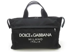 DOLCE&GABBANA ドルチェアンドガッバーナ ダッフルバッグ トートバッグ BM2125AG1828C653 ショルダーバッグ ナイロン ブラック メンズ【中古】【473】のサムネイル