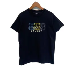 【中古】　STUSSY OLD STUSSY　Tシャツ　90s vintage　90年代　半袖　カットソー　トップス　クルーネック　ロゴT　ブランドロゴ　SSリンク　プリント　USA製　ストリート　古着　/1100