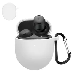 【人気商品】For Google Pixel Buds Pro 2 ケース Pixel Buds Pro 用 カバー 落下防止 キズ防止 シリコンケース 装着充電可能 全面保護 カラビナ付き Pixel Buds Pro 2 / Pixel Buds Pro(のサムネイル