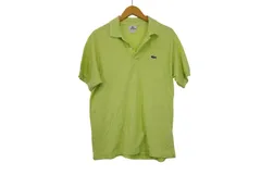 k05260417081　LACOSTE　サイズ表記無し　黄緑系　　トップス　ポロシャツ　春夏