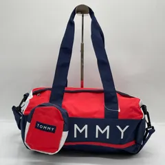 BN8981● TOMMY HILFIGER トミーヒルフィガー ボストンバッグ ポーチ付きマルチカラー