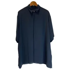 【中古】　Y's 　シアーブラウス　半袖　トップス　レイヤード　シースルー　無地　日本製　ドメスティック　古着　/2495のサムネイル