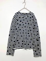 コムデギャルソンボーダー ブラックコムデギャルソン tシャツ ロゴ