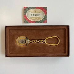 GUCCI キーホルダー ゴールドカラー インターロッキングG - メルカリ