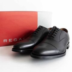 展示品 REGAL リーガル 124R Uチップ ビジネスシューズ 黒 25cm - メルカリ