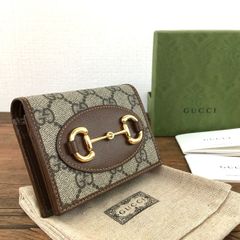 GUCCI 二つ折り財布 GGスプリーム ホースビット - メルカリ