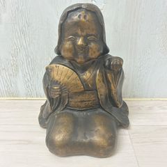 手招き おたふく像 座像 隠春画 彫刻 置物 お多福像 おかめ人形 珍品