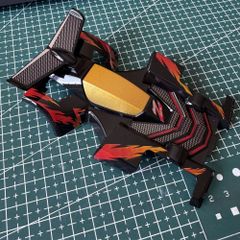 ミニ四駆 MS用 2軸ATピボット 左右 スライドダンパー（スラダン）+提灯