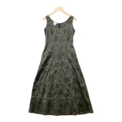 DRIES VAN NOTEN ドリス ヴァン ノッテン ノースリーブワンピース 花柄 レディース 36 Mサイズ相当 ダークグリーン トップス IL19000■のサムネイル