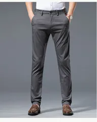 ゴルフパンツ メンズ ストレッチパンツ ストライプ柄 紳士パンツ スキニー スラックス パンツ チノパン ストレッチ カジュアル 家庭洗濯可#hnvtl