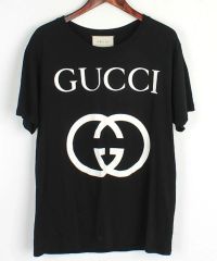 GUCCI ロゴ インターロッキングG Tシャツ ブラック - メルカリ