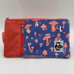 BN9042□Chums スマホ ショルダー ミニバッグ クリアポケット きのこ柄のサムネイル
