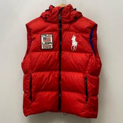 あ*え様 ラルフローレン ポロ 赤 ダウンベスト POLO RALPHLAURE - メルカリ