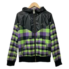 TOMMY(トミー) ブルゾン サイズM レディース美品  - 黒×イエローグリーン×マルチ 長袖/チェック柄/ジップアップ/春/秋のサムネイル